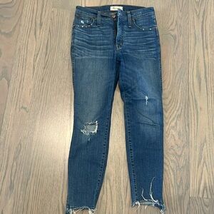 Madewelll distressed high rise skinny  jeans